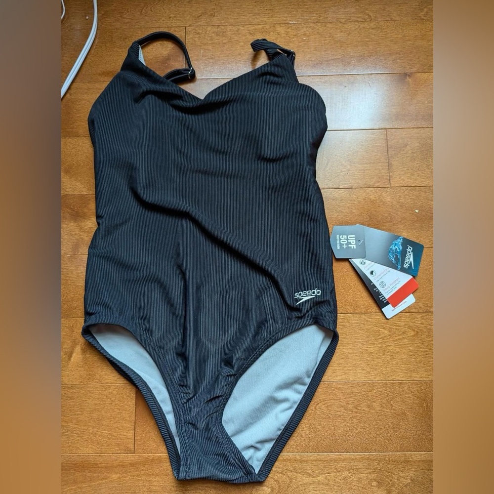 Speedo Black Swimwear with UPF 50+ Protection